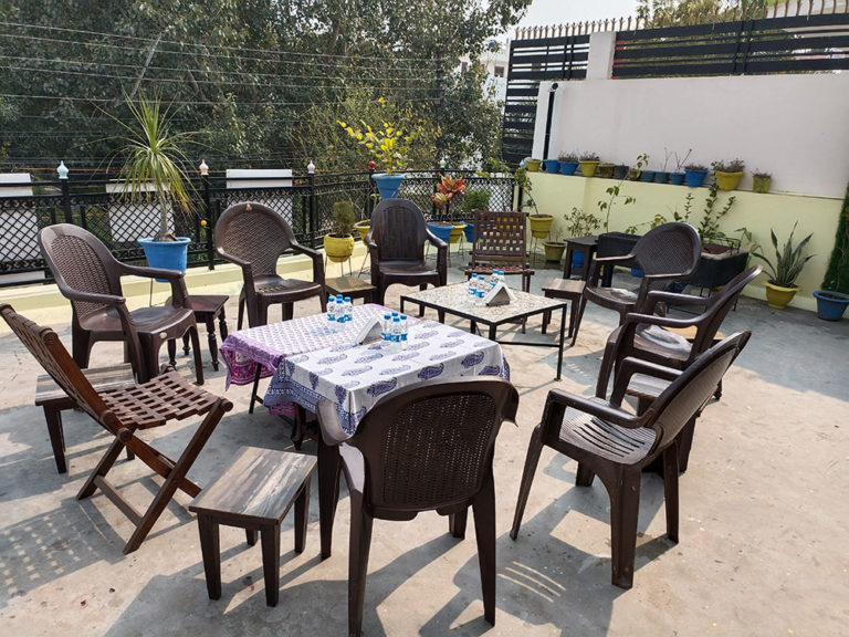Terrace-Dining-HomeStay-Aashiana-Lucknow